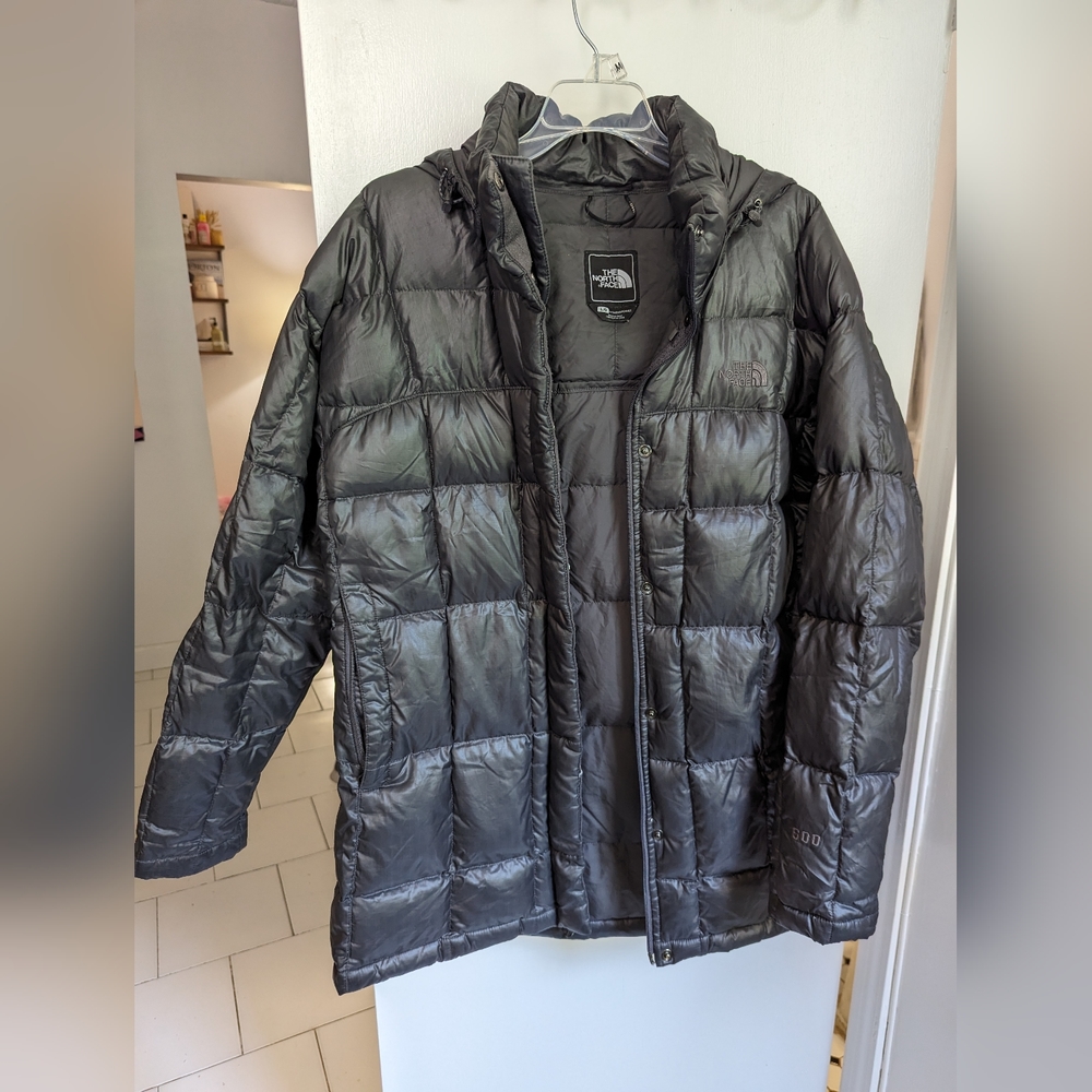 The North Face 600 Goose Down Parka Coat Jacket Grey Excellent Condition